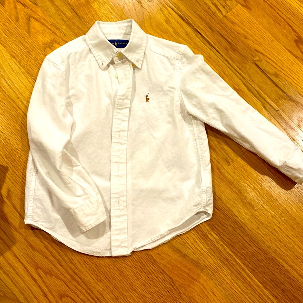 COPY - Ralph Lauren pony button-down toddler shirt.